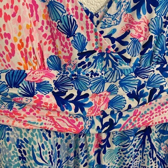 NWT- Lilly Pulitzer-SLOANE Maxi Dress- Resort white-Sway with me - Picture 5 of 10